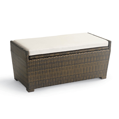 Frontgate Wicker Storage Tailored Furniture Covers In Gray