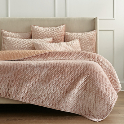 Frontgate Marquette Velvet Bedding In Light Blush