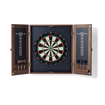 Frontgate Sutton Dart Board Cabinet In Whiskey