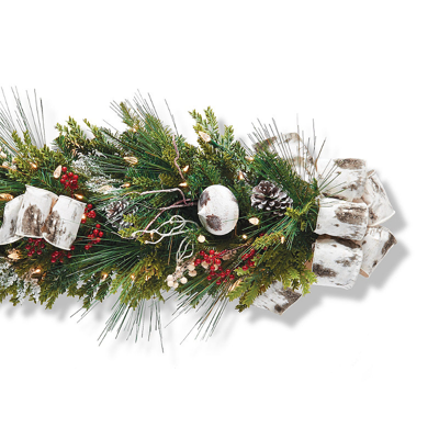 Frontgate Woodland Outdoor Cordless Garland