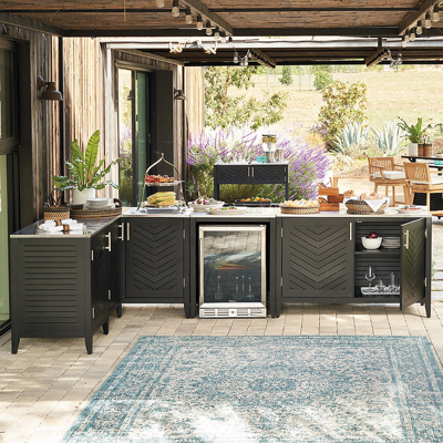 Frontgate Westport Outdoor Kitchen Collection In Aluminum