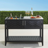 Frontgate Westport Console With Beverage Tub In Aluminum