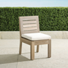 Frontgate Set Of 2 St. Kitts Weathered Teak Dining Side Chairs
