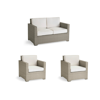 Frontgate Small Palermo 3-pc. Loveseat Set In Dove Finish