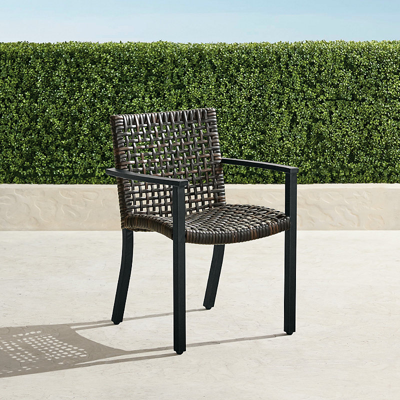 Frontgate Isola Dining Armchair In Aluminum