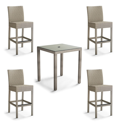 Frontgate Palermo 5-pc. Bar Set In Dove Finish