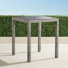 Frontgate Palermo Square Bar Table In Dove Finish