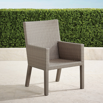 Frontgate Set Of 2 Palermo Dining Arm Chair In Dove Finish