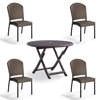 Frontgate Cafe Stacking Side Chairs And Table Set