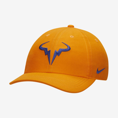 Nike Court Aerobill Rafa Heritage86 Tennis Hat In Magma Orange