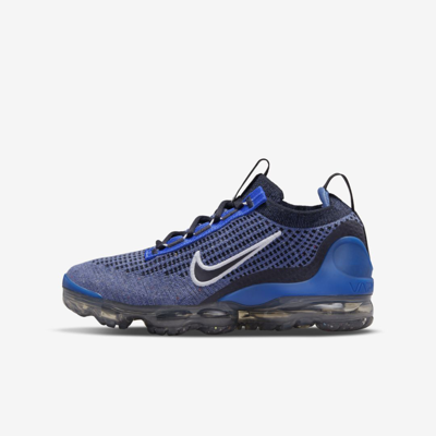 Nike Air Vapormax 2021 Fk Big Kids' Shoes In Game Royal,white,anthracite,black