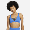 Nike Sneakerkini Women's Scoop Neck Bikini Top In Pacific Blue