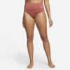 Nike Women's Essential High-waisted Swim Bottoms In Red