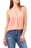 VINCE CAMUTO RUMPLED SATIN BLOUSE