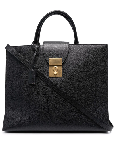 Thom Browne Mr. Thom Tote Bag In Black