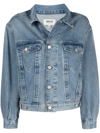 Agolde Charli Boyfriend-cut Denim Jacket In Blau