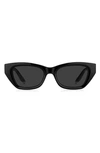 Givenchy Gv 52mm Cat Eye Sunglasses In Black / Grey