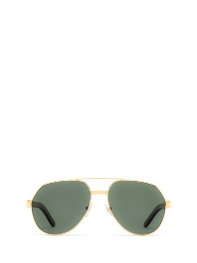 Cartier Aviator Frame Sunglasses In Multi