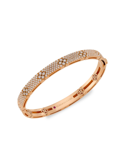 Roberto Coin Women's Love In Verona 18k Rose Gold & Diamond Bangle Bracelet
