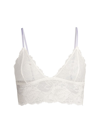 Free People Everyday Lace Longline Bra In Ivory