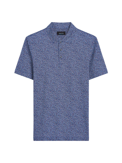 Bugatchi Ooohcotton Tech Polo Shirt In Classic Blue