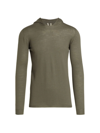 Rick Owens Maglia Cashmere Hoodie In Dust