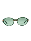 Casablanca Men's Cannes Aviator Acetate Sunglasses In Green Gold