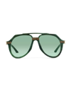 Casablanca Masao San Rajio 56mm Sunglasses In Green Gold