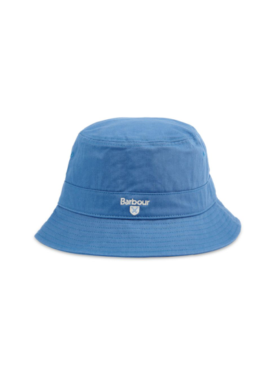 Barbour Cascade Logo Bucket Hat In Sea Blue