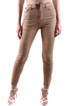 Pinko Logo Casual Pants In Beige