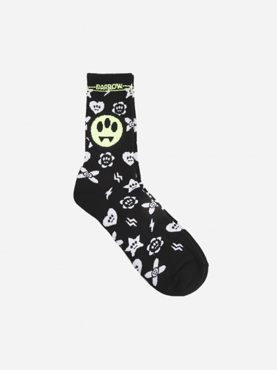 Barrow Cotton Socks With Contrasting Logo In Var.unica