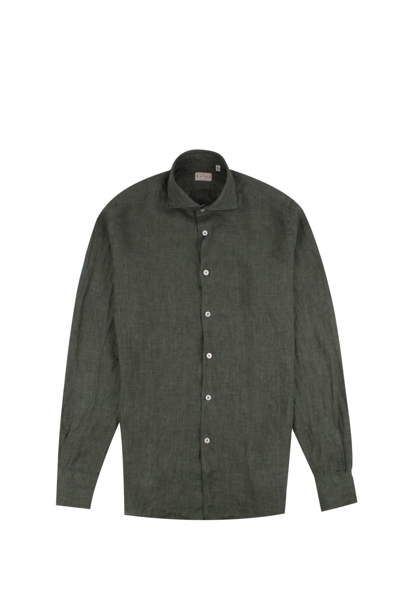 Xacus Linen Shirt In Verde