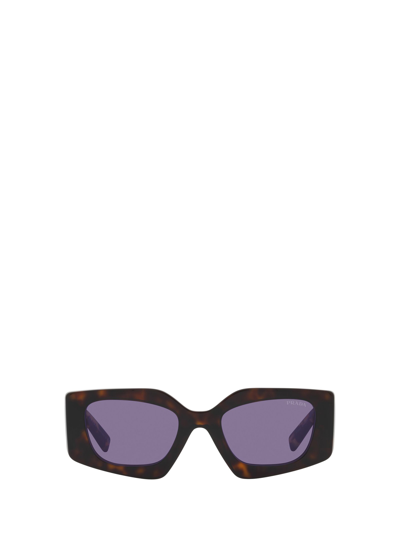 Prada Pr 15ys 2au05q Geometric Sunglasses In Violet