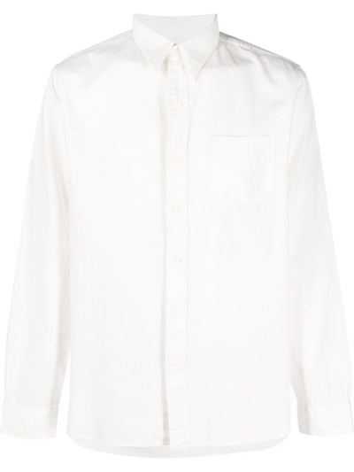 Ralph Lauren Rrl Railman Pocket Shirt In White