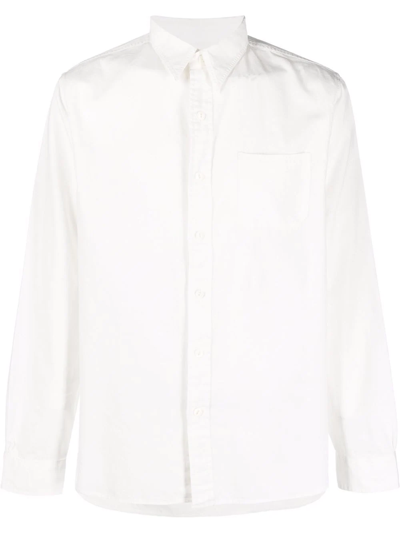 Rrl Railman Pocket Shirt In Weiss
