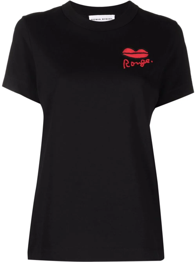 Sonia Rykiel Rouge Short-sleeved T-shirt In Schwarz