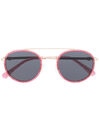 Chiara Ferragni Round-frame Sunglasses In Pink