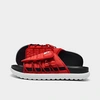 Nike Men's Asuna 2 Slide Sandals From Finish Line In University Red/white/black