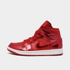 Nike Jordan Women's Air 1 Mid Se Casual Shoes In University Red/pomegranate/white