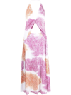 In The Mood For Love Sequin-embellished Midi Dress In Rosa