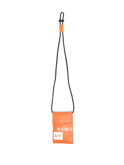 A-cold-wall* Logo-print Neck-strap Messenger Bag In Orange