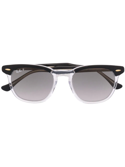 Ray Ban Half-rim Sunglasses In Schwarz