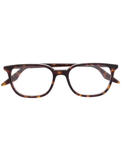 Ray Ban Tortoiseshell Rectangle Sunglasses In Braun