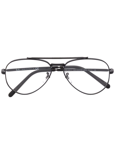 Ray Ban Aviator Optical Glasses In Schwarz