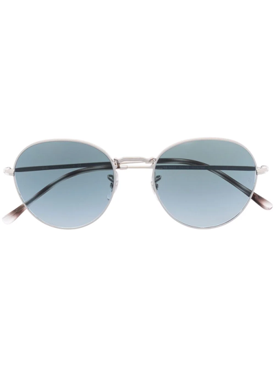 Ray Ban Round-frame Sunglasses In Gold