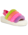 Ugg Sandalen Fluff Yeah Aus Shearling Bunt In White Multi