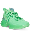 Steve Madden Women's Maxima Rhinestone-trim Trainer Sneakers In Light Green