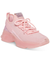 Steve Madden Women's Maxima Rhinestone-trim Trainer Sneakers In Light Pink