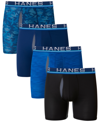 Hanes Men's Ultimate 4pk. Sport Boxer Briefs In Assorted