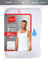 HANES MEN'S ULTIMATE COMFORTSOFT 7-PK. MOISTURE-WICKING COTTON TANKS